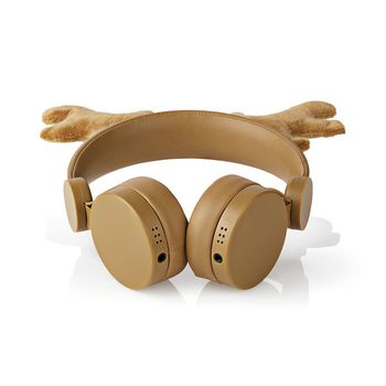 HPWD4000BN Bedrade on-ear koptelefoon | 3,5 mm | kabellengte: 1.20 m | 85 db | bruin Product foto