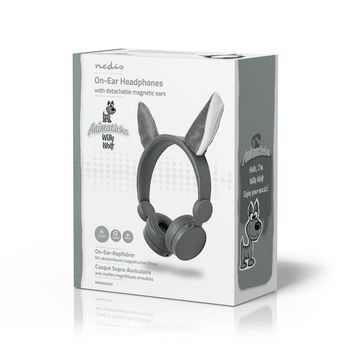 HPWD4000GY Bedrade on-ear koptelefoon | 3,5 mm | kabellengte: 1.20 m | 85 db | grijs Verpakking foto