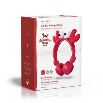 HPWD4000RD Bedrade on-ear koptelefoon | 3,5 mm | kabellengte: 1.20 m | 85 db | rood Verpakking foto