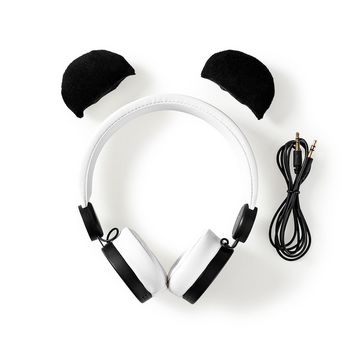 HPWD4000WT Bedrade on-ear koptelefoon | 3,5 mm | kabellengte: 1.20 m | 85 db | wit / zwart Inhoud verpakking foto