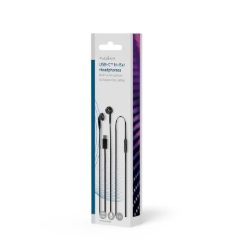 HPWD4024BK Bedrade koptelefoon | usb-c™ | kabellengte: 1.20 m | ingebouwde microfoon | volumebediening |  Verpakking foto