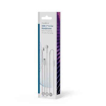 HPWD4024WT Bedrade koptelefoon | usb-c™ | kabellengte: 1.20 m | ingebouwde microfoon | volumebediening |  Verpakking foto
