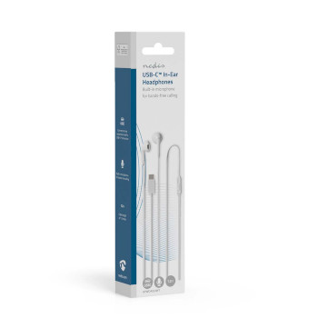 HPWD4024WT Bedrade koptelefoon | usb-c™ | kabellengte: 1.20 m | ingebouwde microfoon | volumebediening |  Verpakking foto