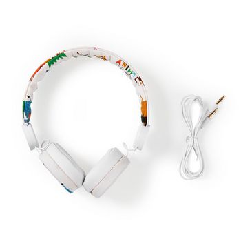 HPWD4104WT Bedrade on-ear koptelefoon | 3,5 mm | kabellengte: 1.20 m | 85 db | wit Inhoud verpakking foto