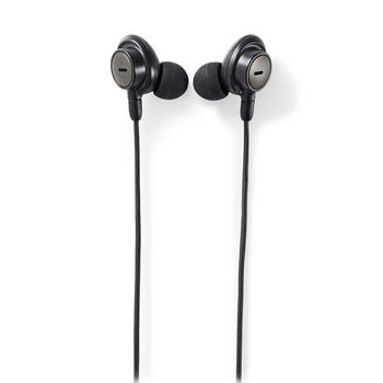 HPWD5060GY Bedrade koptelefoon | 1,2 m ronde kabel | in-ear | actieve noise cancelling (anc) | grijs