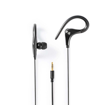 HPWD8001BK Bedrade koptelefoon | 3,5 mm | kabellengte: 1.20 m | volumebediening | oorhaken | zwart