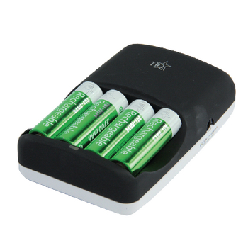 HQ-CH04-27 Batterij reislader inclusief 4xaa 2700 mah batterijen Product foto
