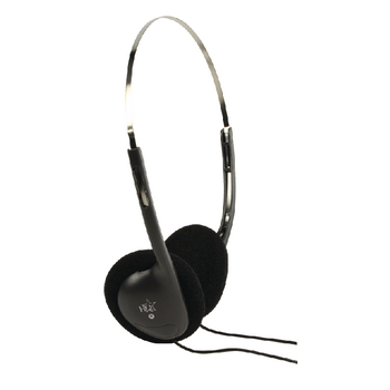 HQ-HP112LW Hoofdtelefoon on-ear 3.5 mm zwart