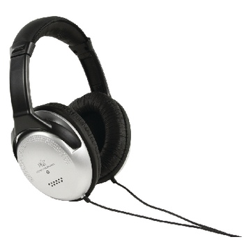 HQ-HP137HF6 Hoofdtelefoon over-ear 3.5 mm 6.0 m zilver/zwart