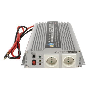 HQ-INV1KW/12 Inverter gemodificeerde sinusgolf 12 vdc - ac 230 v 1000 w f (cee 7/3) Product foto