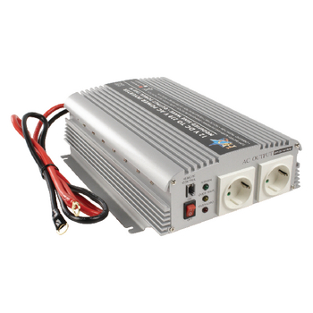 HQ-INV1KW/12 Inverter gemodificeerde sinusgolf 12 vdc - ac 230 v 1000 w f (cee 7/3) Product foto