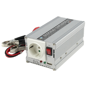 HQ-INV300WU-24 Inverter gemodificeerde sinusgolf 24 vdc - ac 230 v 300 w f (cee 7/3) / usb