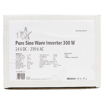 HQ-PURE300-24 Pure sinus omvormer 24 vdc ac 230 v 300 w f (cee 7/3) Verpakking foto