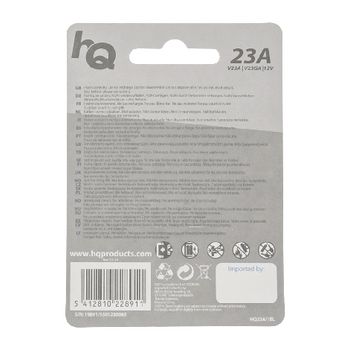 HQ23A/1BL Alkaline batterij 23a 12 v 1-blister Verpakking foto