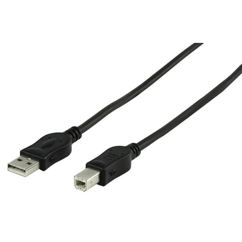 HQBF-M051-1.8 Usb 2.0 kabel usb a male - usb-b male 1.80 m zwart Product foto
