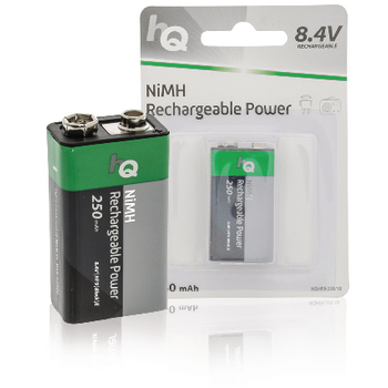 HQHF9-250/1B Oplaadbare nimh batterij e-block 8.4 v 250 mah 1-blister Verpakking foto