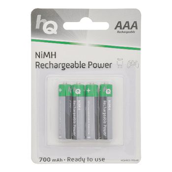 HQHR03-700/4B Oplaadbare nimh batterij aaa 1.2 v 700 mah 4-blister