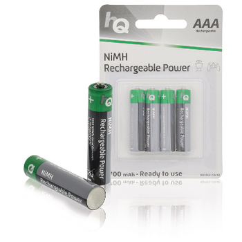 HQHR03-700/4B Oplaadbare nimh batterij aaa 1.2 v 700 mah 4-blister Verpakking foto
