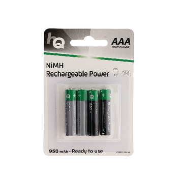 HQHR03-950/4B Oplaadbare nimh batterij aaa 1.2 v 950 mah 4-blister