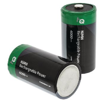 HQHR20-4000/2B Oplaadbare nimh batterij d 1.2 v 4000 mah 2-blister Product foto