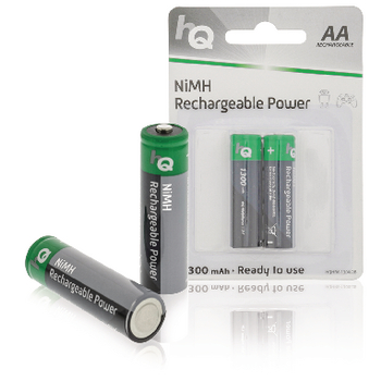 HQHR6-1300/2B Oplaadbare nimh batterij aa 1.2 v 1300 mah 2-blister Verpakking foto