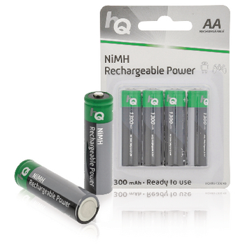 HQHR6-1300/4B Oplaadbare nimh batterij aa 1.2 v 1300 mah 4-blister Verpakking foto