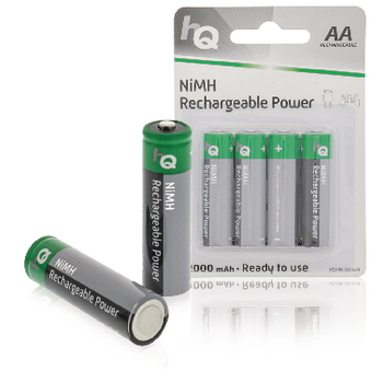 HQHR6-2000/4B Oplaadbare nimh batterij aa 1.2 v 2000 mah 4-blister Verpakking foto