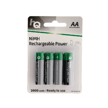 HQHR6-2000/4B Oplaadbare nimh batterij aa 1.2 v 2000 mah 4-blister