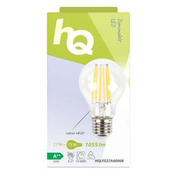 HQLFE27A60008 Led vintage filamentlamp dimbaar a60 7.7 w 1055 lm 2700 k Verpakking foto