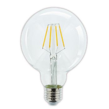 HQLFE27G95003 Led vintage filamentlamp dimbaar g95 8.3 w 806 lm 2700 k Product foto