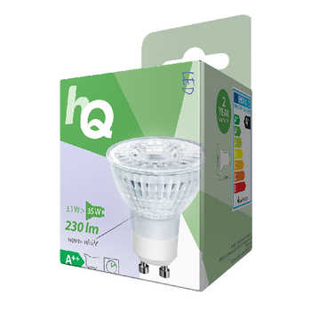 HQLGU10MR16006 Led-lamp gu10 par16 4 w 230 lm 2700 k Verpakking foto