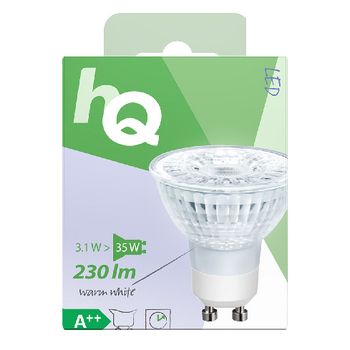 HQLGU10MR16006 Led-lamp gu10 par16 4 w 230 lm 2700 k Verpakking foto