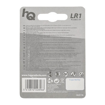 HQLR1/1BL Alkaline batterij lr1 1.5 v 1-blister Verpakking foto