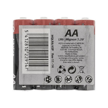HQLR6/4SP Alkaline batterij aa 1.5 v 4-shrink pack