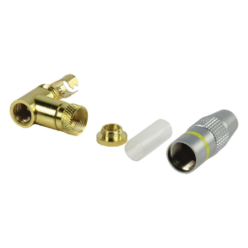 HQS-SFC002 F-connector 7.0 mm female zilver Product foto