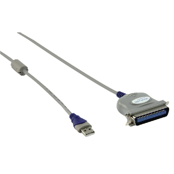 HQSC-021 Usb 2.0 kabel usb a male - centronics 36-pins male 1.80 m grijs Product foto
