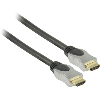 HQSS5560-5.0 High speed hdmi kabel met ethernet hdmi-connector - hdmi-connector 5.00 m donkergrijs Product foto
