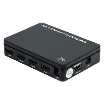 HQSSH105 4-poorts hdmi schakelaar zwart Product foto