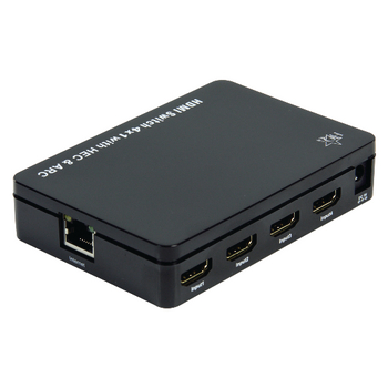 HQSSH105 4-poorts hdmi schakelaar zwart Product foto