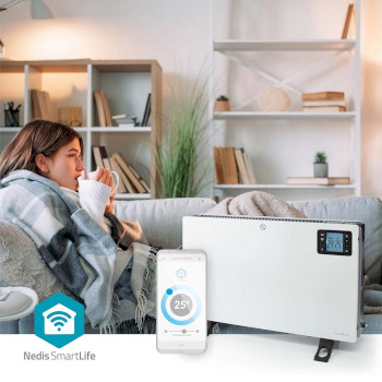 HTCO50WTW Smartlife convectorkachel | wi-fi | 2000 w | 3 warmte standen | lcd | 5 - 37 °c | instelbare th Product foto