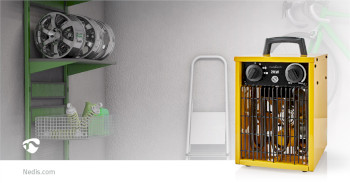 HTIF10FYW Industrieel ontwerp ventilatorkachel | 1000 / 2000 w | instelbare thermostaat | 2 warmte standen | i Product foto