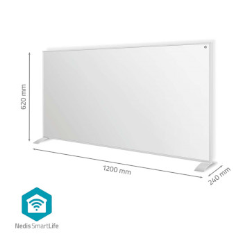 HTIP700WTW Smartlife infrarood verwarmingspaneel | 700 w | 1 warmte stand | instelbare thermostaat | afstandsbe Product foto