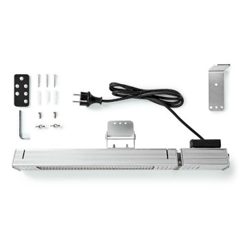 HTPA30ESS Patio verwarmer | 2000 w | 9 warmte standen | wandmontage | ip65 | aluminium Inhoud verpakking foto