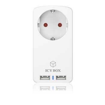 IB-CH204 Lader 1-uitgang 2.5 a usb / eu wit Product foto