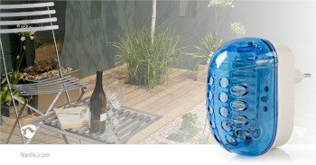 INKI110CBK1 Elektrische muggenlamp | 1 w | type lamp: led-lamp | effectief bereik: 20 m² | blauw / wit Product foto