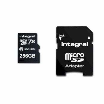 INMSDX256G10SE 256 gb beveiligingscamera microsd-kaart voor dashcams, home cams, cctv, bodycams en drones