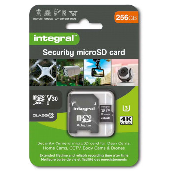 INMSDX256G10SE 256 gb beveiligingscamera microsd-kaart voor dashcams, home cams, cctv, bodycams en drones  foto