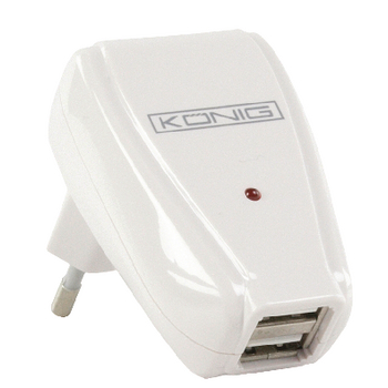 IPD-POWER40 Lader 2-uitgangen 1.0 a 1.0 a usb wit Product foto