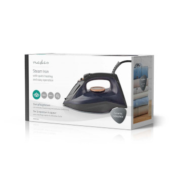 IRON1000 Stoomstrijkijzer | 2200 w | 25 g/m | stoomstoot | keramiek | 0.26 l Verpakking foto