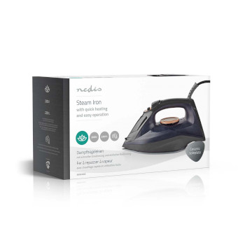 IRON1000 Stoomstrijkijzer | 2200 w | 25 g/m | stoomstoot | keramiek | 0.26 l Verpakking foto